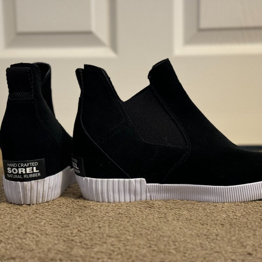 Sorel Black Wedges